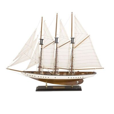 Voilier en bois modèle de bateau décor nautique de l'Atlantique