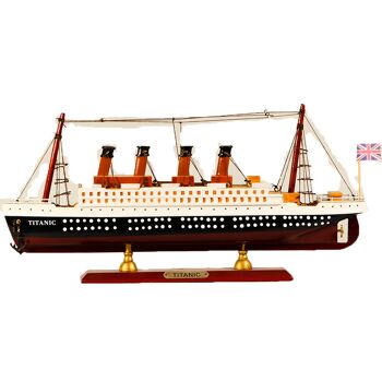Maquette de bateau Titanic RMS en bois