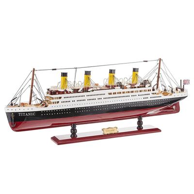 Modello di nave Titanic RMS in legno assemblato
