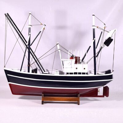 Modelo de barco de pesca de langosta de madera - Decoración náutica