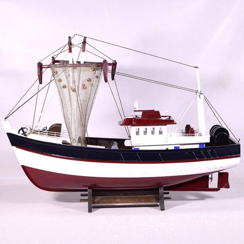 Wooden Classic Fishing Boat Model