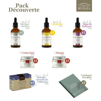 Pack Découverte BIO - Huile / Savon / Crème / Baume