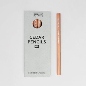 Crayons - Crayons Cèdre à Encens pour Virole (HB ou 2B) 3
