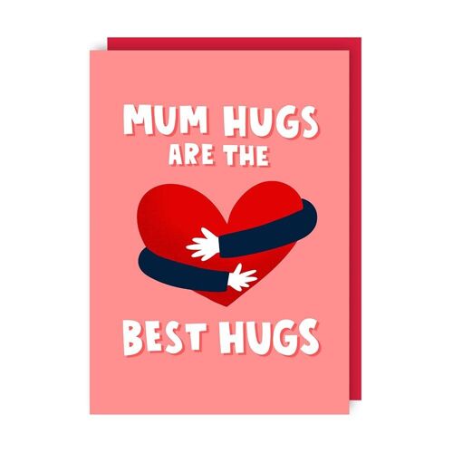 Mum Hugs Mother's Day Card pack of 6