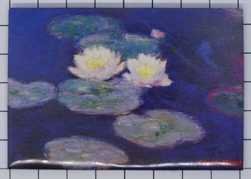 koelkastmagneet witte waterlelies Claude Monet