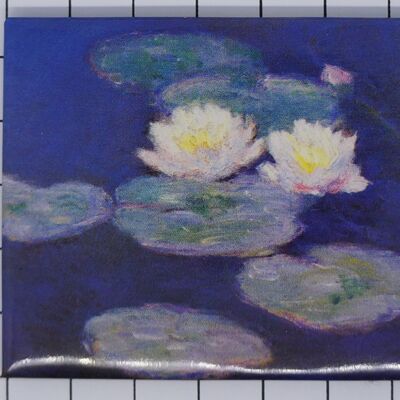 koelkastmagneet witte waterlelies Claude Monet