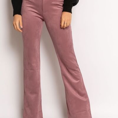 SUEDE flared pants