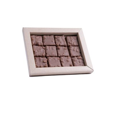 Scatola di pietre di praline vecchio stile - 12 cioccolatini