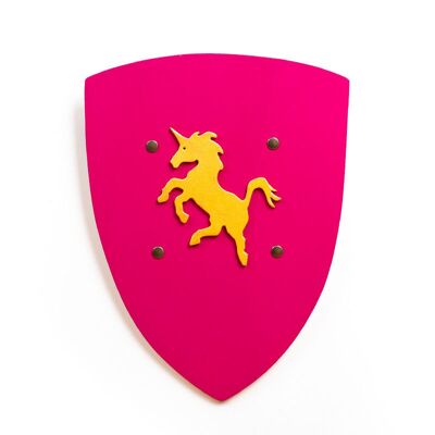 ESCUDO KAMELOT ROSA L CON UNICORNO - ST626