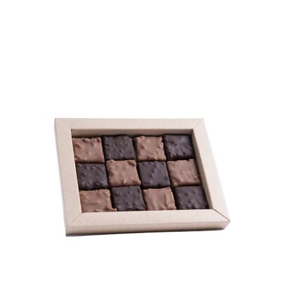 Scatola di pietre di praline vecchio stile - 24 cioccolatini