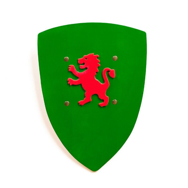 SCUDO VERDE KAMELOT LEONE ROSSO.  ST580