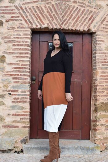 Robe Grande Taille Simone - L à 6XL (Noir, Jaune, Blanc Cassé) 2