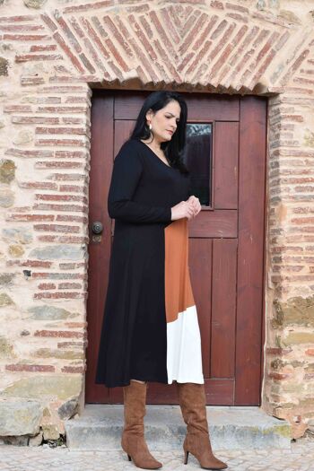 Robe Grande Taille Simone - L à 6XL (Noir, Jaune, Blanc Cassé) 4