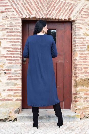 Robe Grande Taille Simone - L à 6XL (Rouge, Bleu Marine, Blanc Cassé) 8