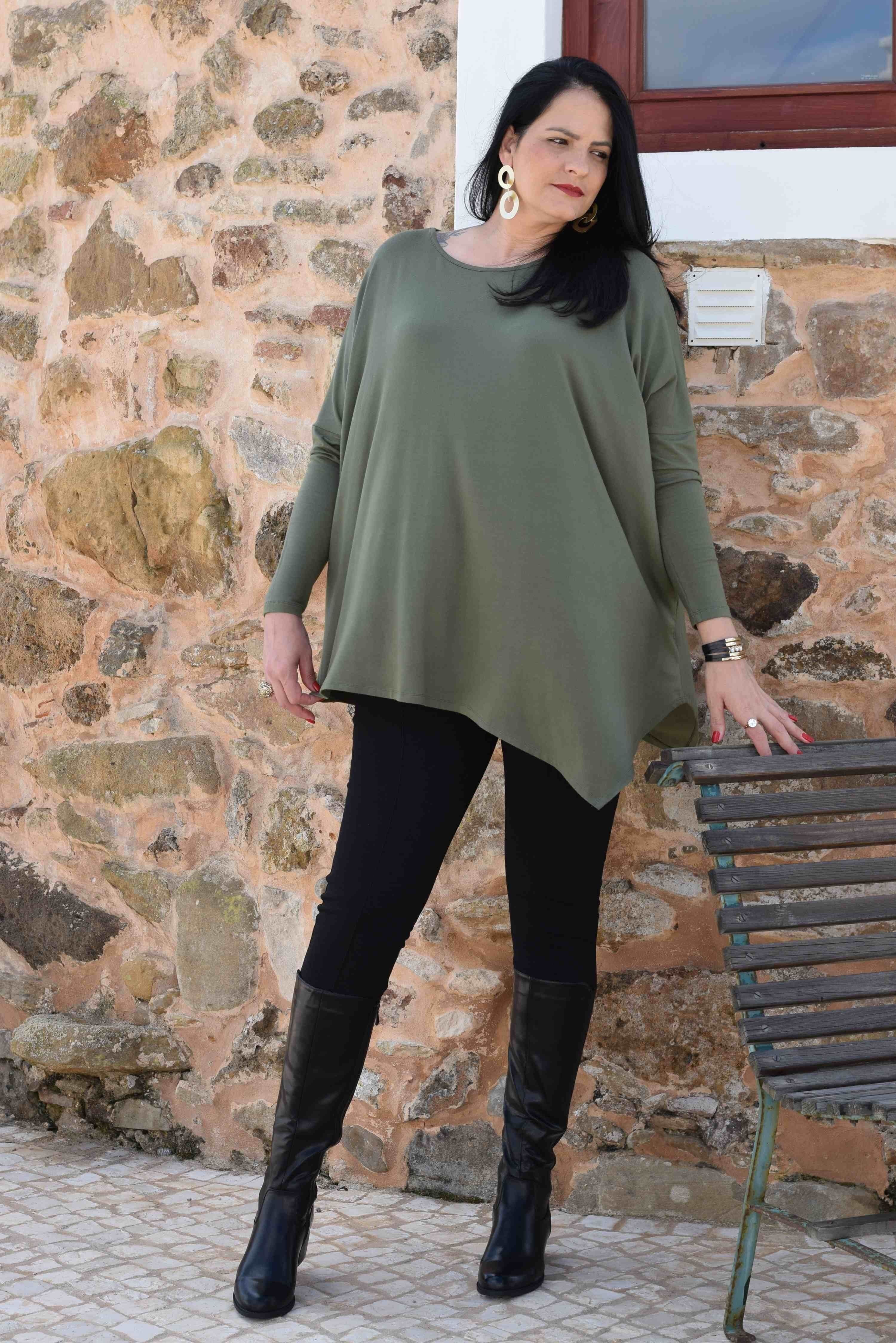 Plus Size Pullover/Pullover Cristina - L bis 7XL (Rot)