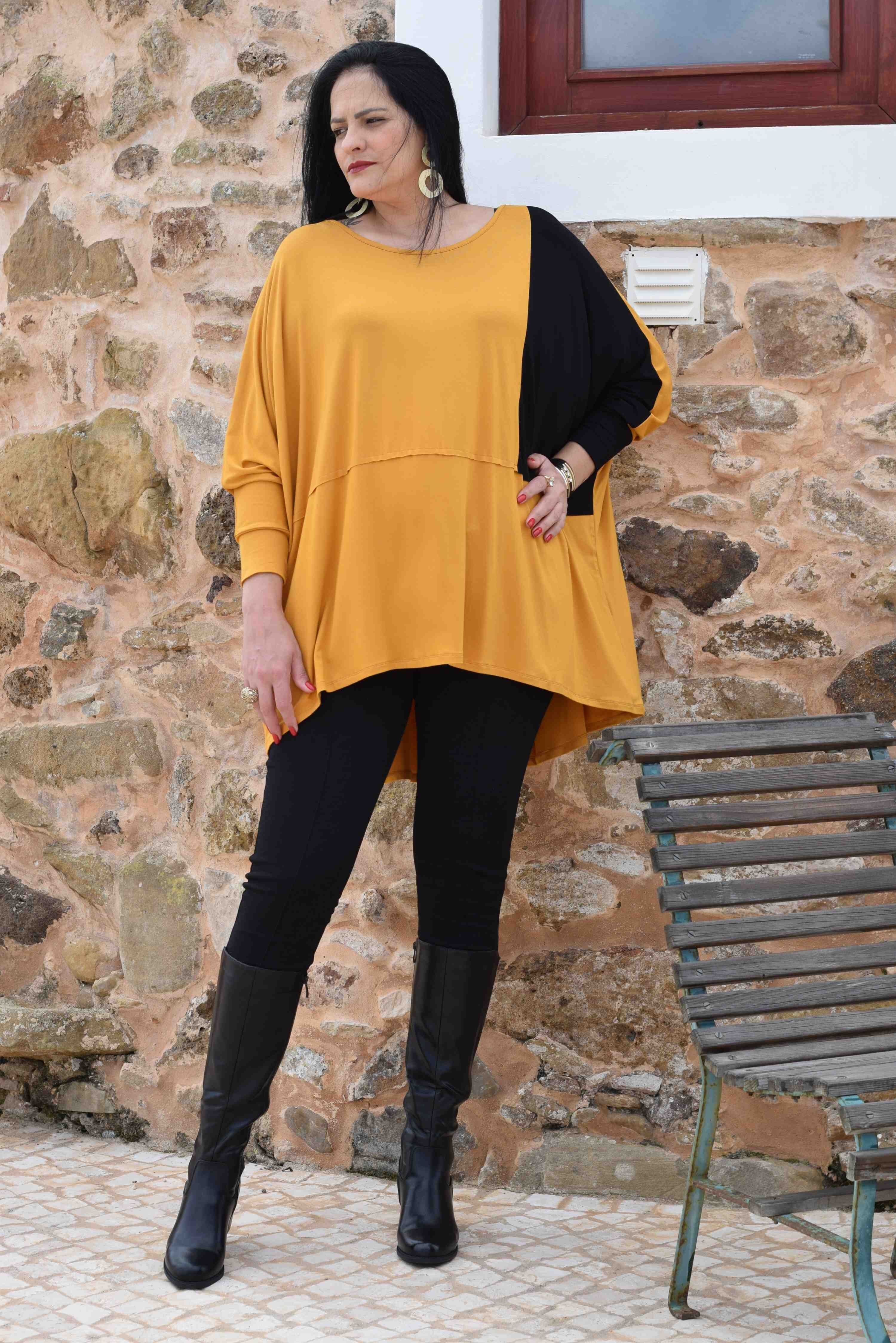 Yellow plus hot sale size jumper