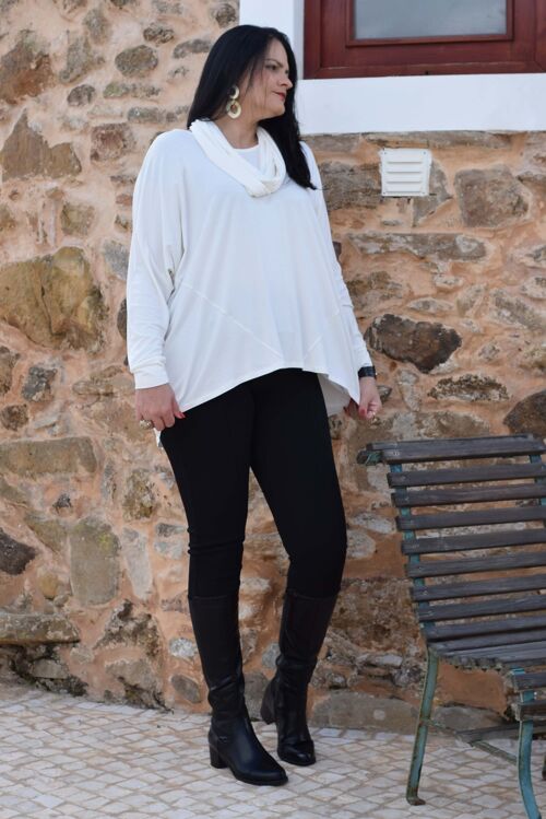 Plus Size Jumper/Sweater Catia - L to 7XL (Off-White)