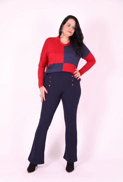 Plus Size Pants Agnes - L to 6XL (navy blue)