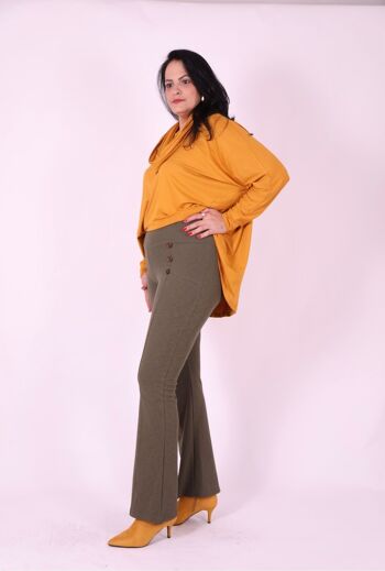 Pantalon grande taille Agnes - L à 6XL (vert militaire) 2