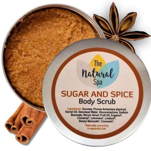 Sugar and Spice Body Scrub 200g - Plastic Free - All natural