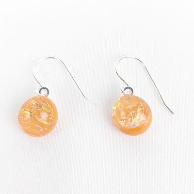 "Shiny Orange" ear hooks