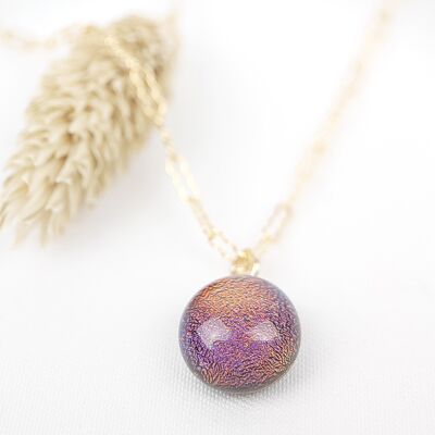Necklace "Violet fire"