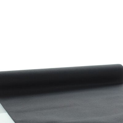Disposable table runner black made of Linclass® Airlaid 40 cm x 4.80 m, 1 piece
