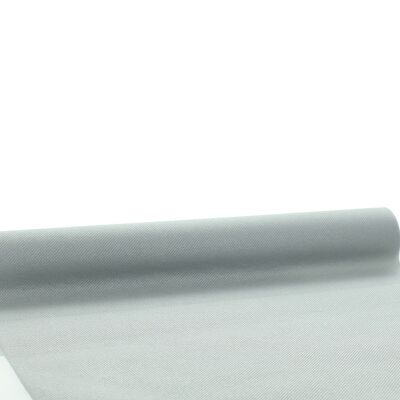 Disposable table runner silver made of Linclass® Airlaid 40 cm x 4.80 m, 1 piece