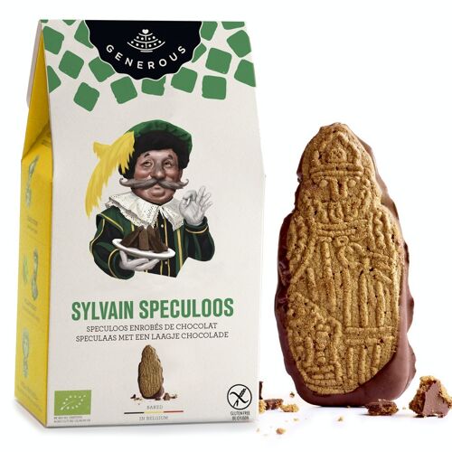 Biscuits Sylvain Speculoos enrobés de chocolat - 140g