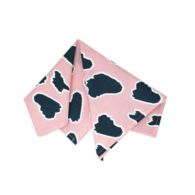 Animal Palm Tea Towel / Pink Mix