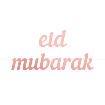 Bannière de lettre Eid Mubarak 2