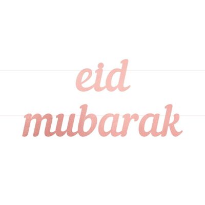 Bannière de lettre Eid Mubarak
