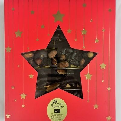 Boîte Etoile de Noël- assortiment chocolats 200g