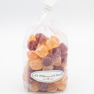 Bag of fruit pastes pear raspberry blueberry apricot 200g