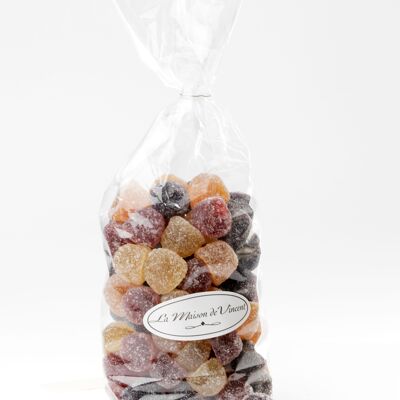 Beutel mit Fruchtpasten Birne Himbeere Blaubeere Aprikose 200g