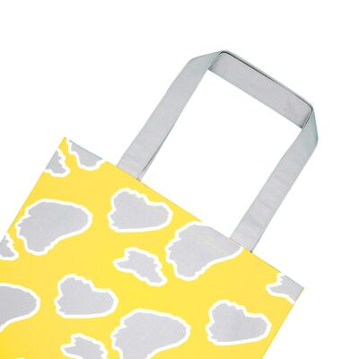 Borsa tote grande Animal Palm / Mix giallo