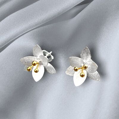 Orecchini a bottone Blossom - Argento sterling 925 - OHR925-33