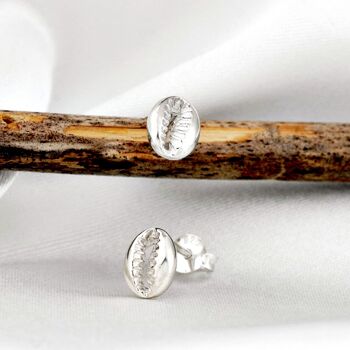 Mini clous d'oreilles en coquillage cauri - Argent sterling 925 - OHR925-48 12