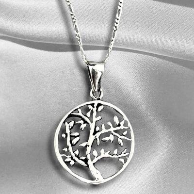 925 sterling silver chain with tree of life - K925-92
