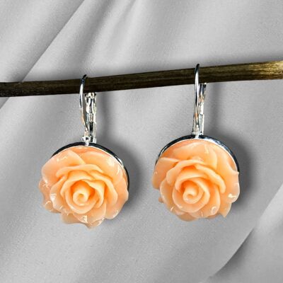 Pendientes ROSAS DE VERANO en estilo vintage - VINOHR-80