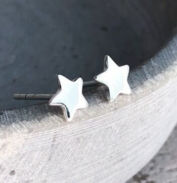 Mini clous d'oreilles en argent sterling 925 "STARS" (OHR925-81) 8