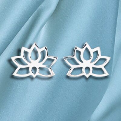 Mini 925 Sterling Silber Ohrstecker LOTUS - OHR925-119