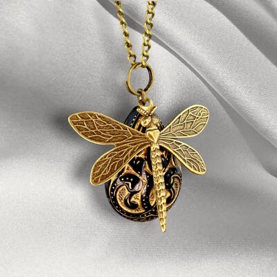 Bronze Necklace "Oriental Dragonfly II"VIK-10/NK76761