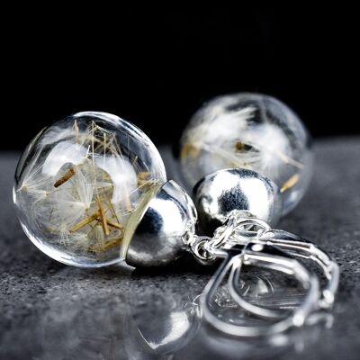 Make a wish! Real dandelion earrings - VINOHR-93