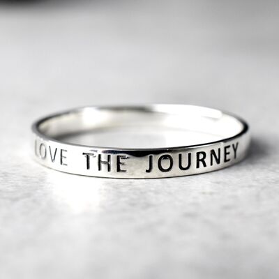 LOVE THE JOURNEY 925 Sterling Silver Ring (unisex) - RG925-55