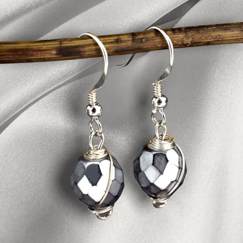 925 Sterling Silver Earrings GREENLAND OHR925-15