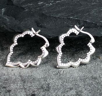 Boucles d'oreilles ornement goutte Aura - Argent sterling 925 - OHR925-96 6