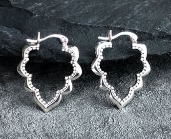 Boucles d'oreilles ornement goutte Aura - Argent sterling 925 - OHR925-96 8