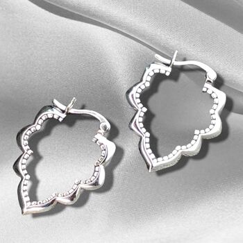 Boucles d'oreilles ornement goutte Aura - Argent sterling 925 - OHR925-96 4