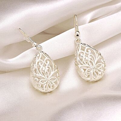 Boucles d'Oreilles Orientales 1001 Nuits - Boucles d'Oreilles Folklore Ethnique VINOHR-30